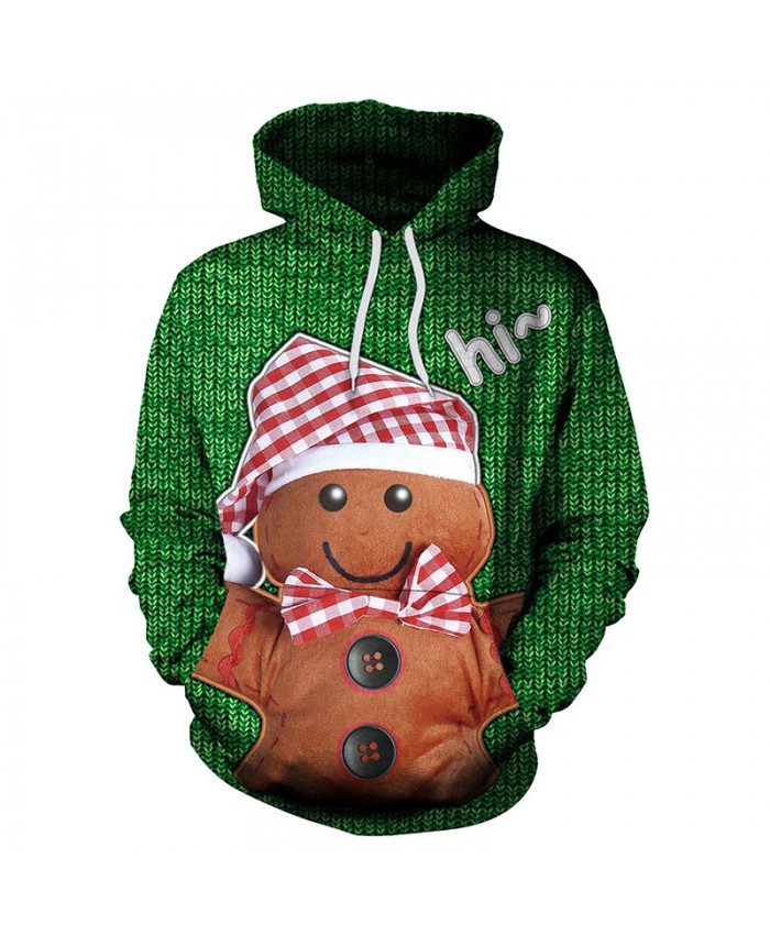 Cute Doll Christmas Sweater Unisex Men Women Vacation Santa Elf Pullover Funny Sweaters Tops Autumn Winter Clothing