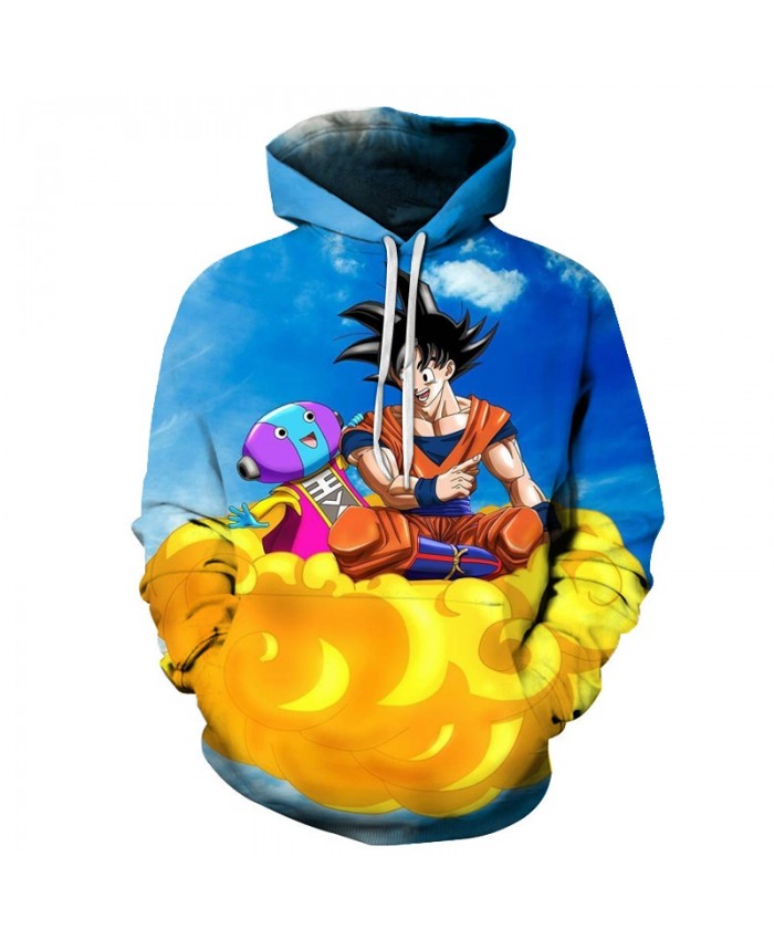 Cute Dragon Ball on the Clouds Hoodies Men Women 3D Hoodie Dragon Ball Z Sweatshirts Anime Fashion Casual Tracksuits Boy Jackets