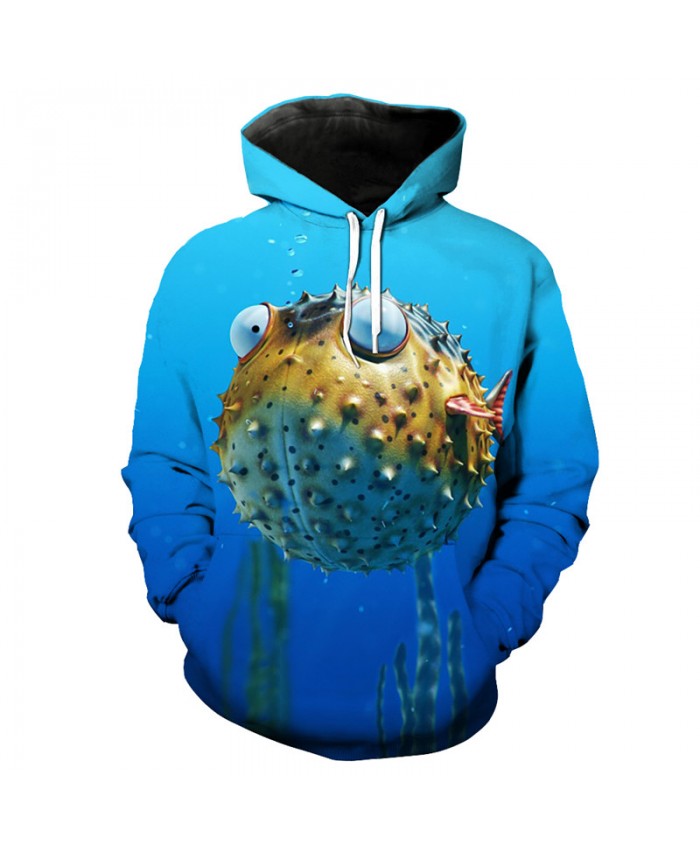 Cute Puffer Print 3D Fashion Hoodies Casual Sportswear Men Women Casual Pullover Sportswear
