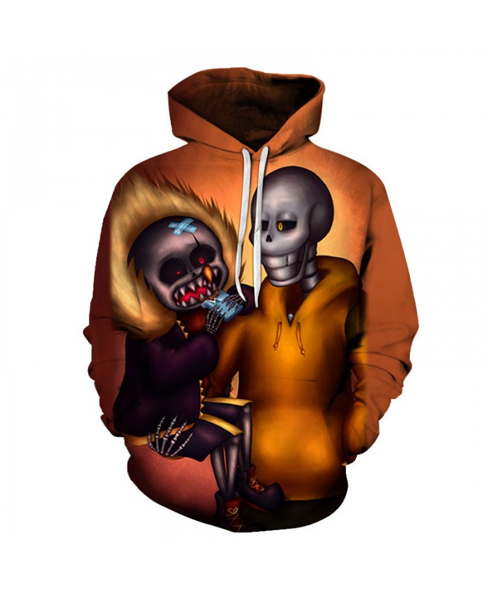 Dad&Son Skull 3D Print Hoodies Men Hoody Harajuku Hoodie Streatwear Sweatshirt Tracksuit Pullover Hip Hop Dropship