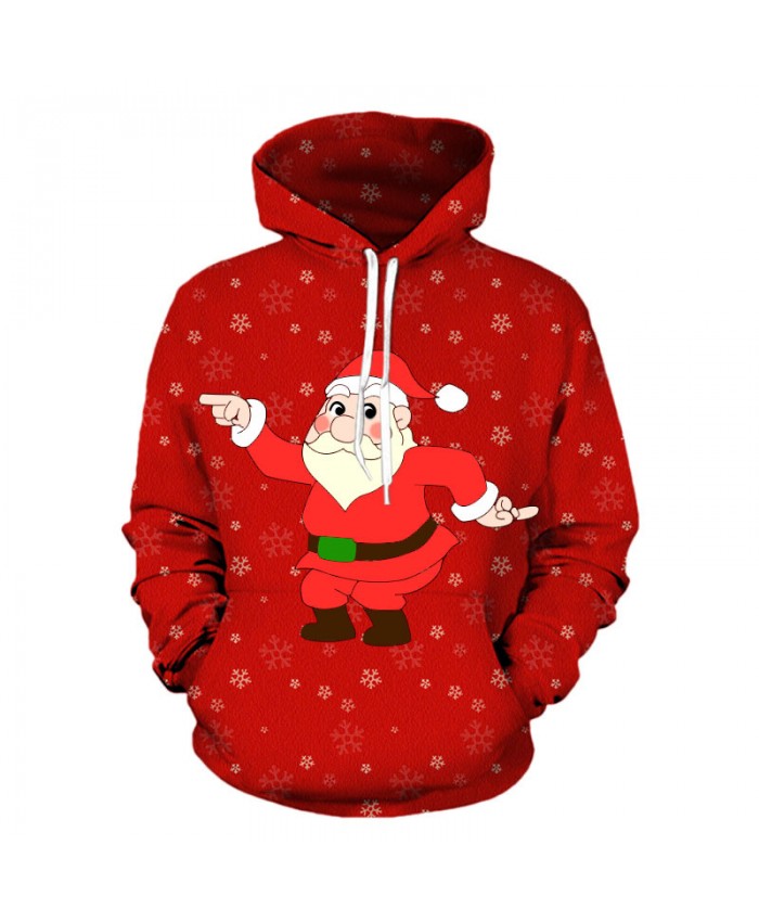 Dancing Santa Claus Christmas Hoodies 3D Sweatshirts Men Women Hoodie Print Couple Tracksuit Hooded Hoody Clothing
