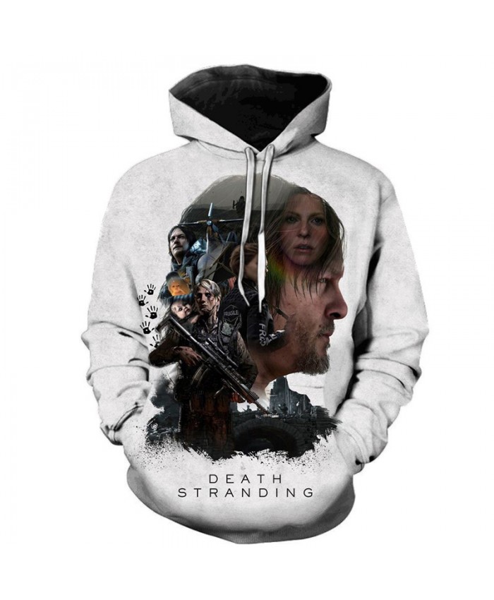 Death Stranding 3D Printed Hooded Sweatshirts Men Women Casual Streetwear Long Sleeve Hoodie Personality Game Hoodies A