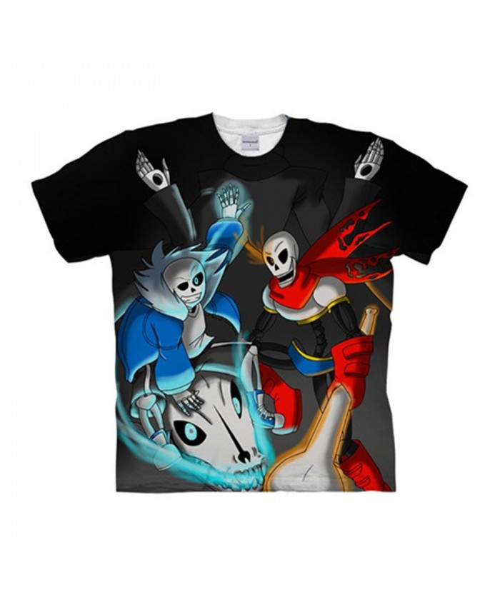 Decisive Battle Undertale 3D Printed Men Anime tshirt Crossfit Shirt Casual Short Sleeve Male T Shirt Men Brand