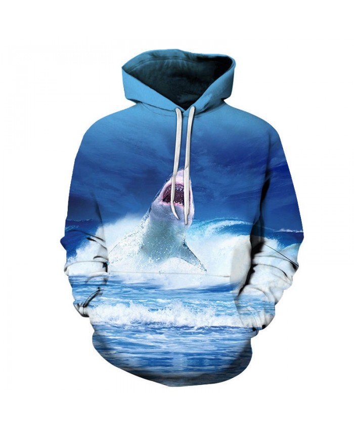 Dolphin Flying Man 3D Printed Men Pullover Sweatshirt Clothing for Men Custom Pullover Hoodie 2021 New Streetwear