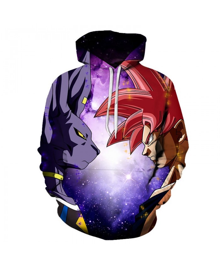 Dragon Ball Animal Glare Cartoon Goku 3D Hoodies Mens Pullover Sweatshirt Brand Pullover Hoodie Casual Hoodies Men