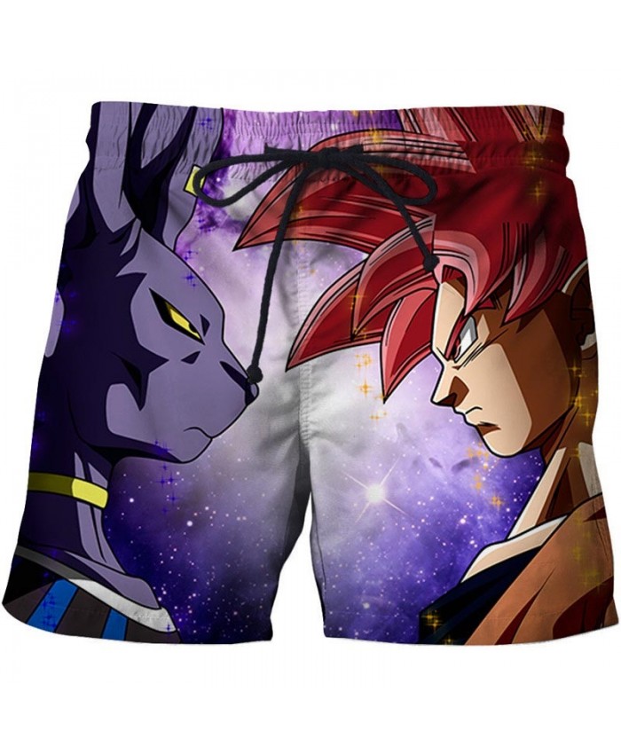Dragon Ball Animal Glare Men Anime 3D Printed Beach Shorts Casual 2021 New Summer Male Quick Breathable Board Shorts