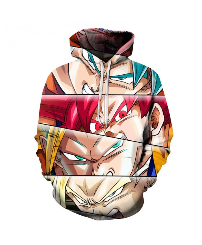 Dragon Ball Four Pairs Of Sharp 3D Hoodies Mens Pullover Sweatshirt Brand Pullover Hoodie Casual Hoodies Men