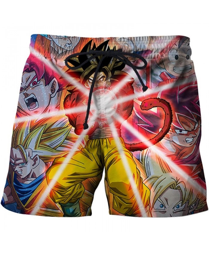 Dragon Ball Glow Men Anime 3D Printed Beach Short Casual Summer 2021 New Male Quick Drying Breathable Board Shorts