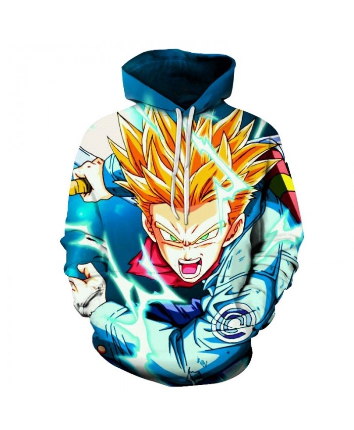 Dragon Ball Goku Vegeta Super Saiyan God Blue Fight Villains Hoodie DBS Powerful Fighter Super Saiyan Cool Trendy Hoodie