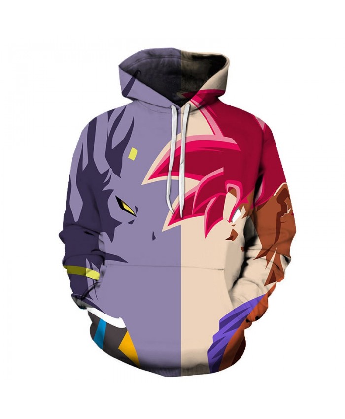Dragon Ball Looking At Cartoon Goku 3D Hoodies Mens Pullover Sweatshirt Brand Pullover Hoodie Casual Hoodies Men