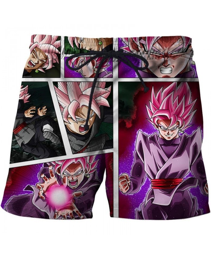 Dragon Ball Multi-expression Character Men Anime 3D Stone Printed Beach Shorts Casual Male Quick Drying Board Shorts