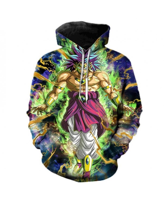 Dragon Ball Super 3D Print Hoodies Men Women Sweatshirts Hoody Cartoon Dragon Ball Super Broly Fashion Casual Plus Size Polluver C
