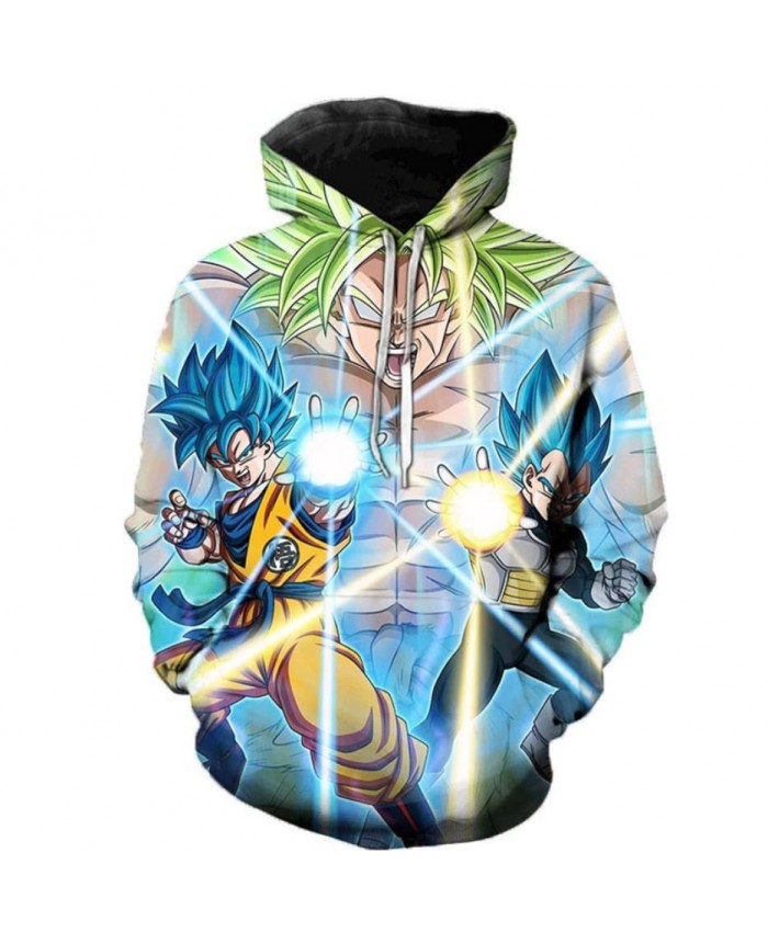 Dragon Ball Super 3D Print Hoodies Men Women Sweatshirts Hoody Cartoon Dragon Ball Super Broly Fashion Casual Plus Size Polluver G