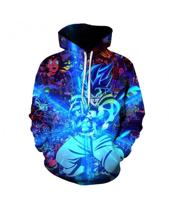 Dragon Ball Super Hoodie Long Sleeve Pullover Fashion Casual Design Men Women Tracksuits Streetwear Hoodies Plus Size B