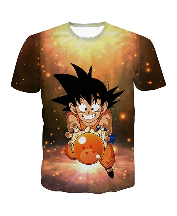 Dragon Ball T Shirt 3D Kids Tshirt Summer Short Sleeve Cute Son Goku Printed Anime Tee Shirt Super Vegeta Casual Tops