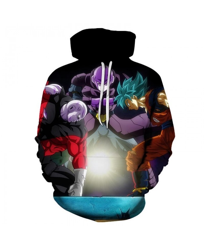 Dragon Ball Three People PK 3D Hoodies Mens Pullover Sweatshirt Brand Cosplay Pullover Hoodie Casual Hoodies Men