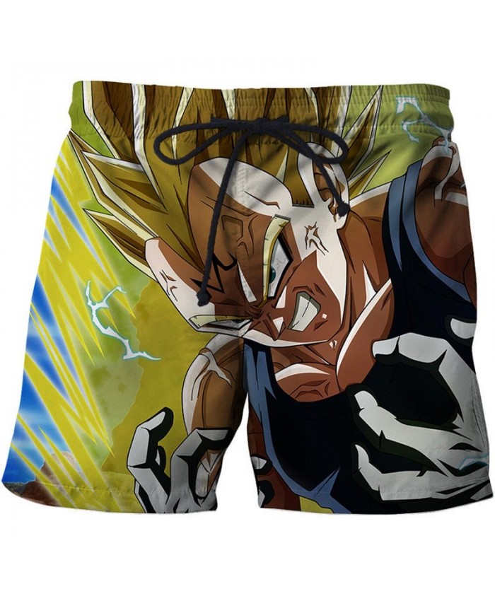Dragon Ball Tooth Decay Men Anime 3D Stone Printed Beach Shorts Casual Summer 2021 New Male Quick Dry Board Shorts