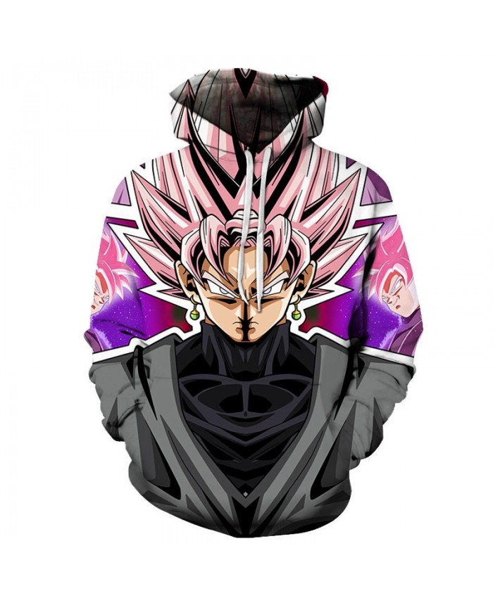 Dragon Ball Wearing Earrings 3D Hoodies Mens Pullover Sweatshirt Brand Cosplay Pullover Hoodie Casual Hoodies Men