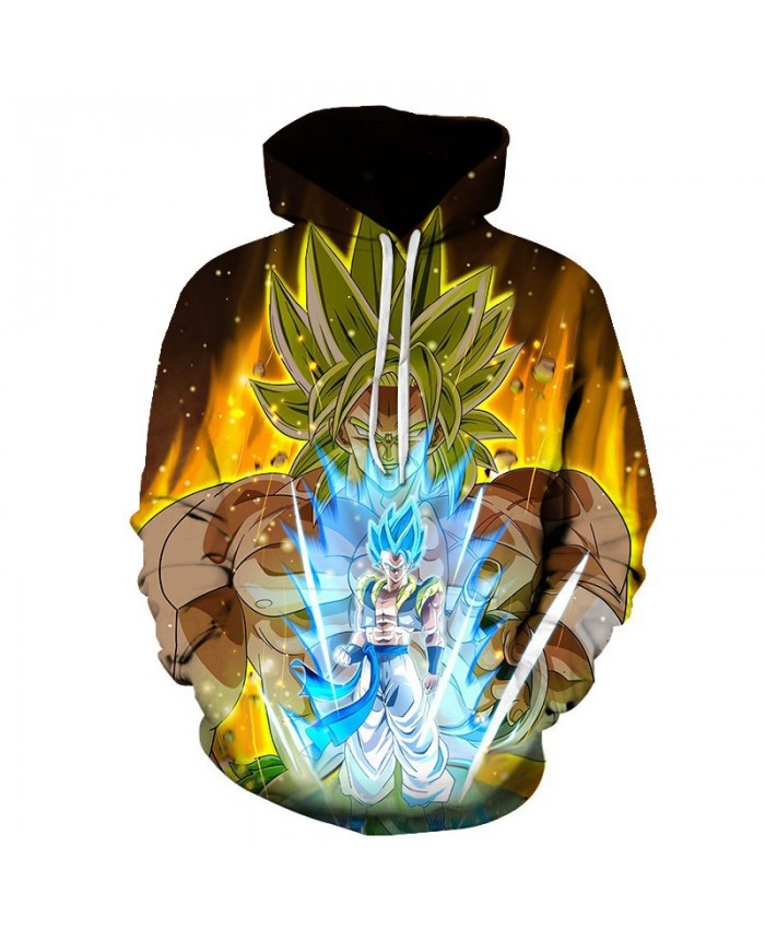 Dragon Ball Z 3D Printed Hooded Sweatshirts Men Women Cartoon Dragon Ball Super Boy/Girl Cool Polluver Casual Streetwear Hoodie B