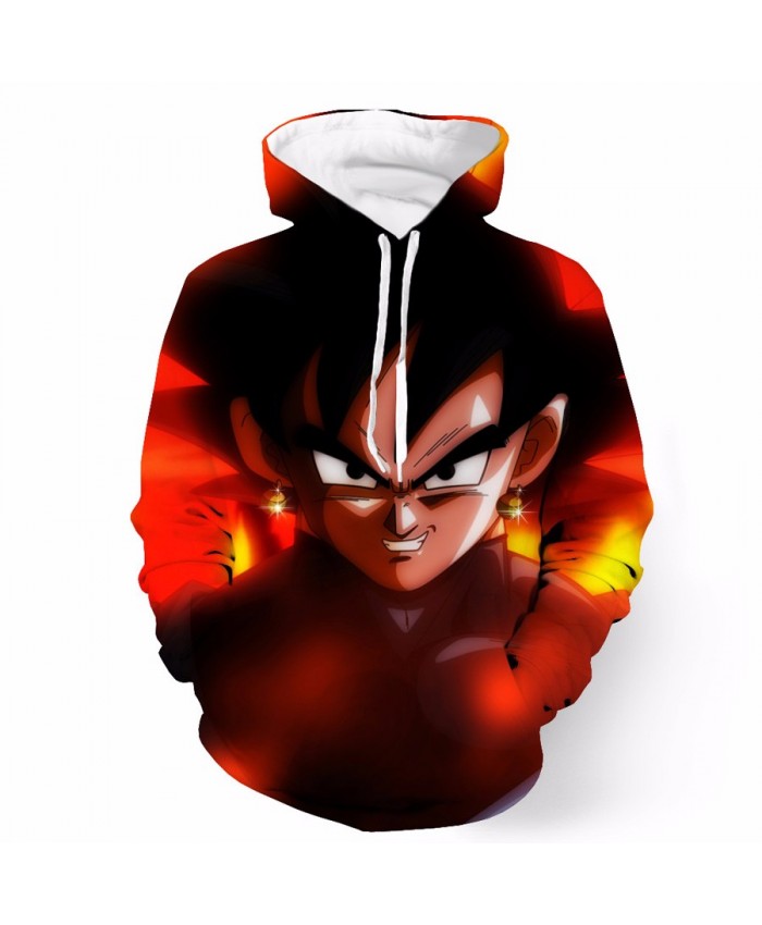 Dragon Ball Z Super Saiyan hooded sweatshirt Goku 3D All Over Print Pullover Hoodies Casual Cartoon Hoodie A