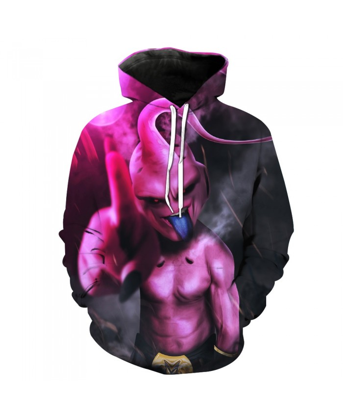 Dragon Ball devil Puwu fashion Men/Women Sweatshirt 3D print Hoodie Pullover Brand clothing tops-5XL