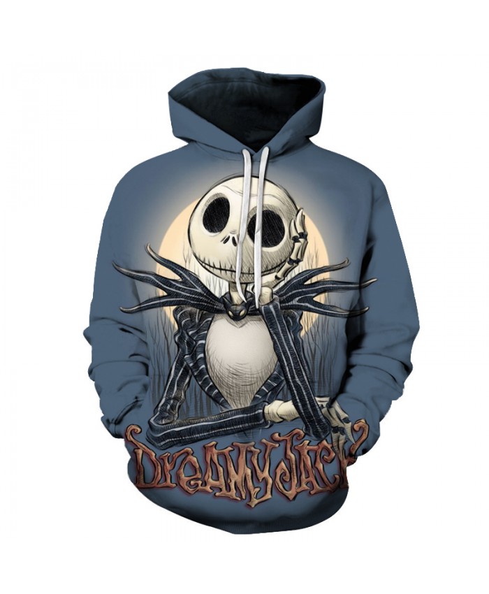 Dream Skull 3D Print Hoodies Men Hoody Harajuku Hoodie Streatwear Sweatshirt Tracksuit Pullover Coat Hip Hop Dropship
