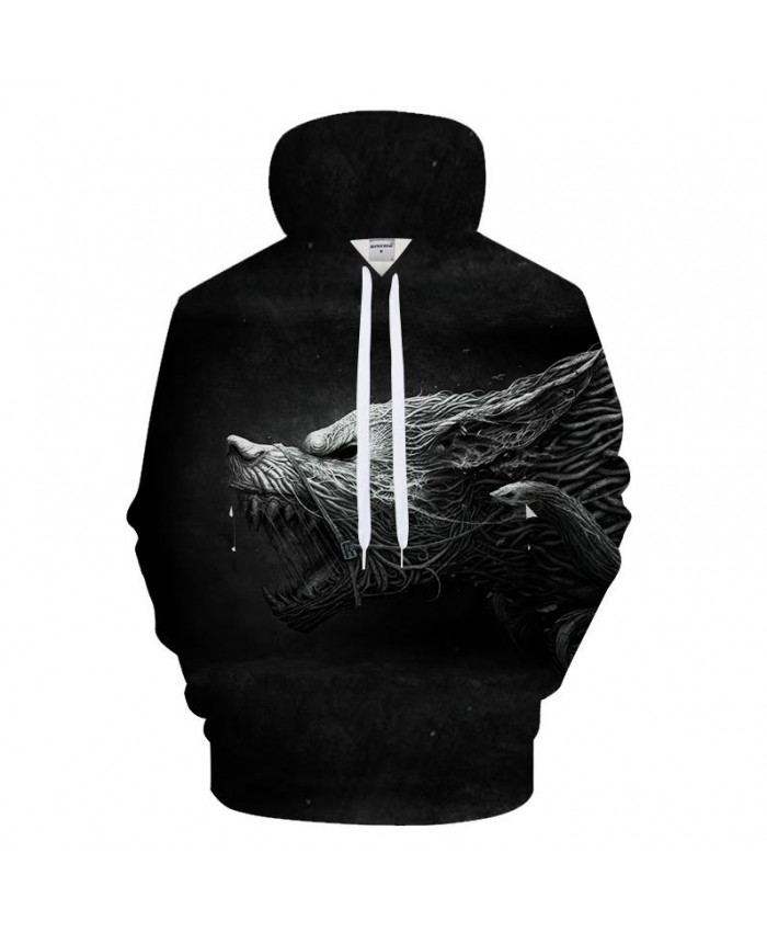 Dryad Hoodies Men Women Sweatshirts 3D Wolf Hoody Animal Tracksuits Streatwear Coat Male Clothing Pullover Drop ship