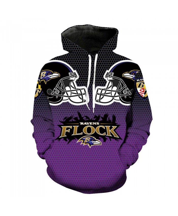 Explosion Baltimore Ravens Baltimore Raven NFL Team 3D Digital Print Sweater Hoodie