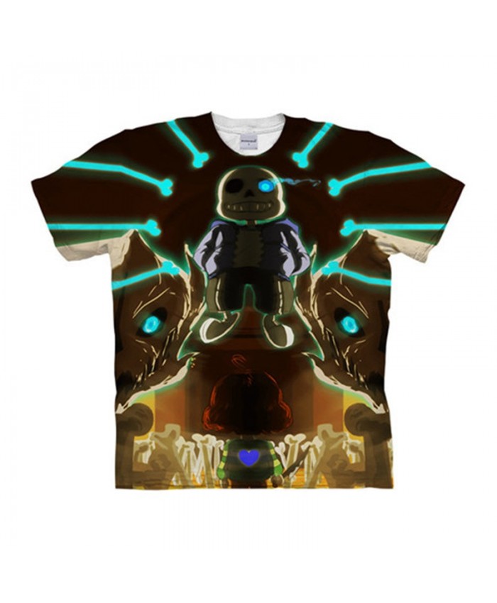 Exposed Teeth Undertale 3D Print Men tshirt Crossfit Shirt Casual Summer Short Sleeve Male tshirt Fitness Round Neck