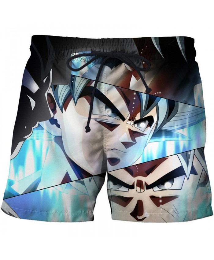 Eye Glow Dragon Ball Men Anime 3D Printed Beach Shorts Casual Summer 2021 New Male Quick Dry Breathable Board Shorts
