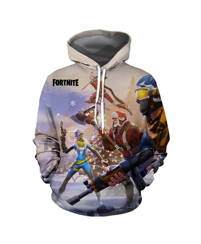 FORTNITE Christmas Hoodies 3D Sweatshirts Men Women Hoodie Print Couple Tracksuit Hooded Hoody Clothing
