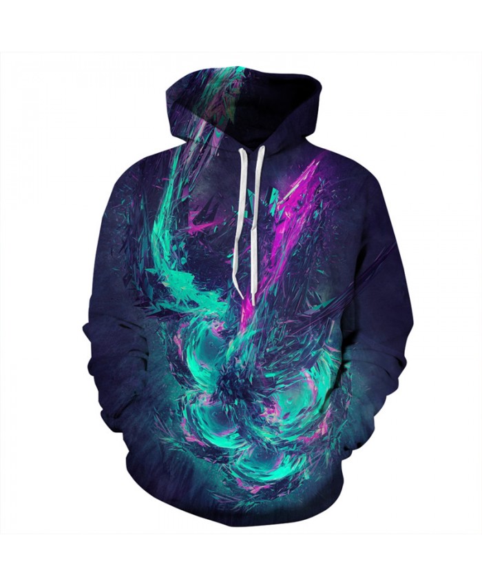 Fall Fashion Men Women Hooded Sweatshirt Dream Colorful Graffiti Printing Pullover Men Women Hip Hop Sportswear
