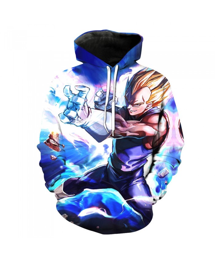 Fashion 2021 Prince Vegeta Pocket Pullover Hoody Men/Women Hip Hop Print 3D Sweatshirt Character Hoodie Tracksuits S-6XL