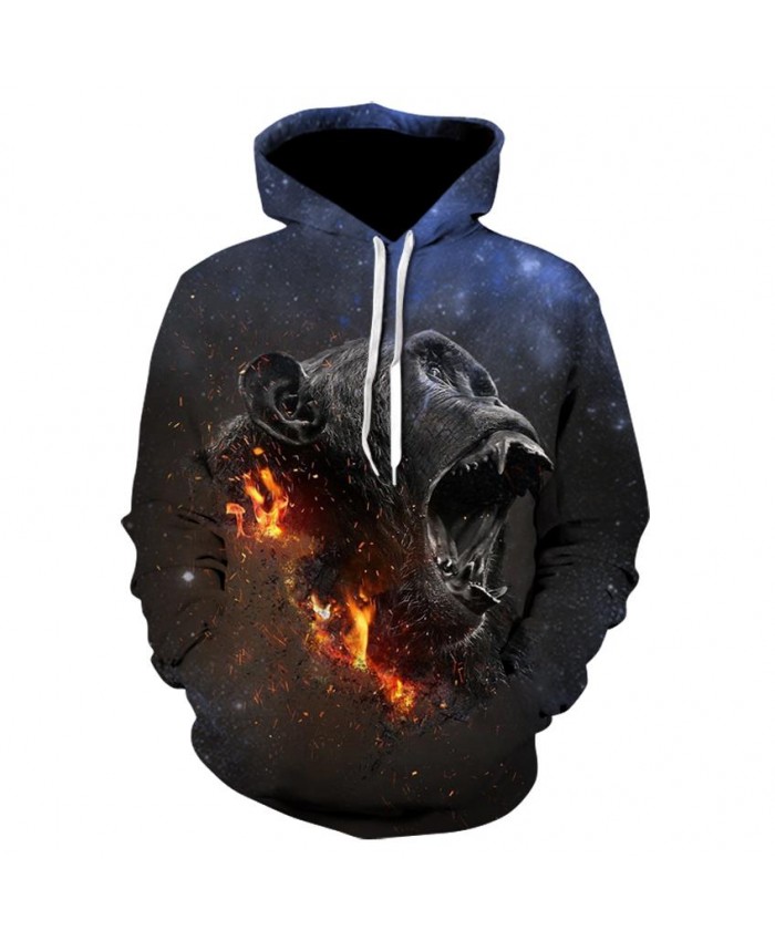Fashion Cool Chimpanzee Hoodies Men/Women Thin 3D Sweatshirts with Hat Animal Print Chimpanzee Hoodie Sweatshirt Mens Tracksuit Jackets