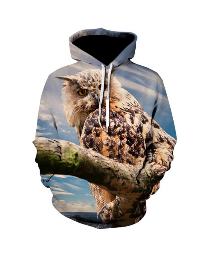 Fashion Cool Owl Hoodies Men Women Thin 3D Sweatshirts with Hat Animal Print Owl Hoodie Sweatshirt Mens Tracksuit Jackets