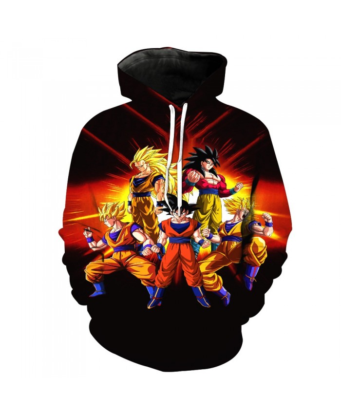 Fashion Dragon Ball Z Goku Pocket Pullover Hoody Men/Women Hip Hop Print 3D Sweatshirt Character Hoodie Tracksuits S-6XL