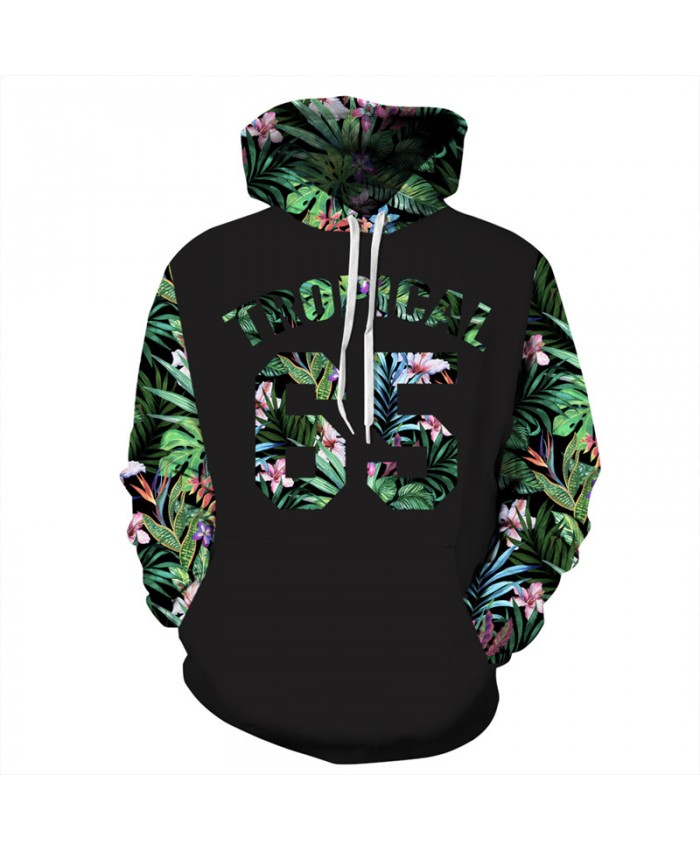 Fashion Hoodie Green Leaf Sleeves Letter 65 Printing Cool Hip Hop Hooded Sweatshirt Men Women Color Sportswear