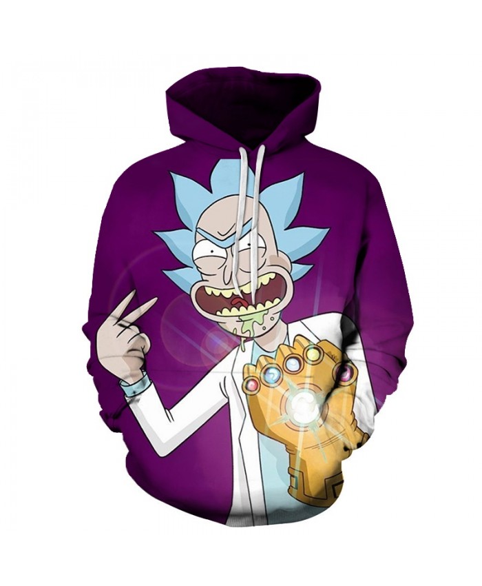 Fashion Hoodies Men Women Sweatshirts Rick and Morty 3D Pullover Streetwear Hoody Anime Tracksuits Autumn DropShip