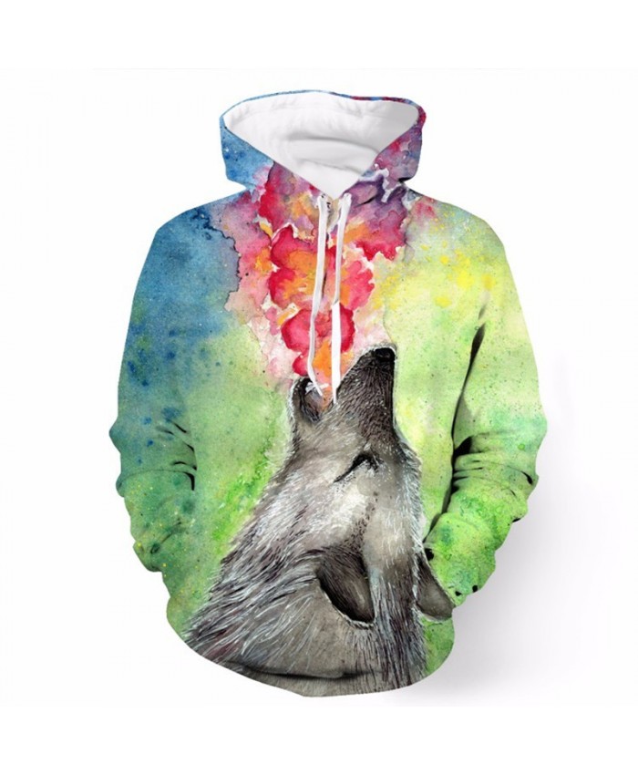 Fashion Jet Rainbow Flame Printed Cool Hooded Sweatshirt Tracksuit Pullover Hooded Sweatshirt