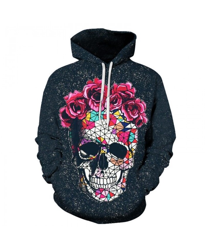 Fashion Mens Hoodie Casual Pullovers Skull Men hoodies Harajuku Long Sleeve Anime Streetwear