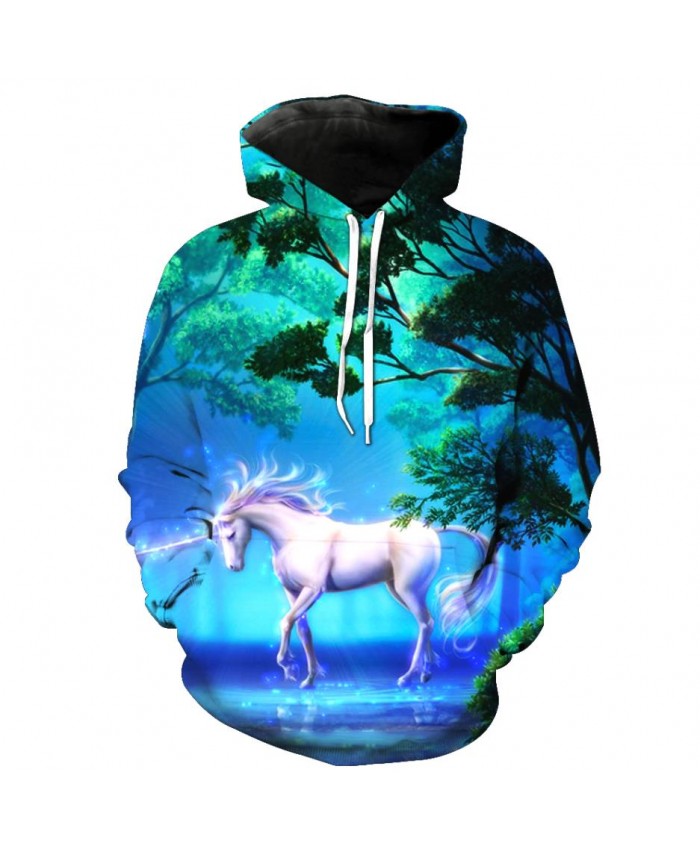 Fashion Sweatshirt Men Women 3d Hoodies Print Horse Animal Pattern Unisex Outerwear Hooded Spring Hoodies P