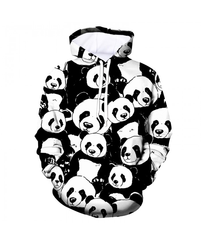 Fashion Tracksuits Men Women Streetwear Casual Pullover Men's Hoodies 3D Printed Pandas Fall Winter Boy Coat Sweatshirts