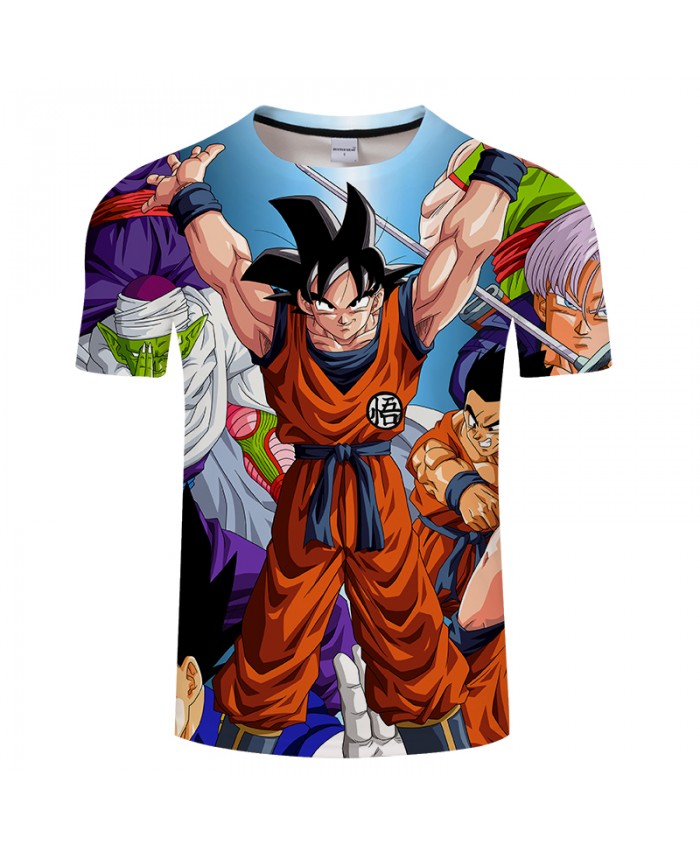 Fighting Goku 3D Print T shirt Men Dragon Ball Spring Summer Anime Short Sleeve Boy Tops&Tee Tshirts Drop Ship