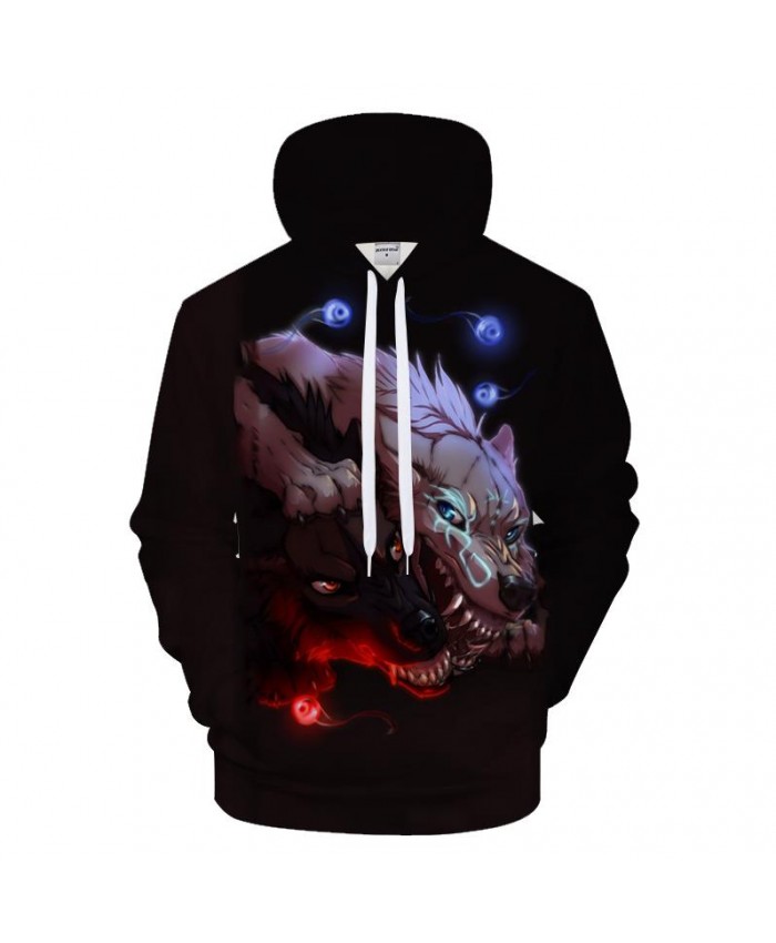 Fire Eye Hoodies Wolf Hoody Men 3D Sweatshirt Funny Hoodie Streetwear Coat Anime Tracksuit Pullover Hip Hop DropShip
