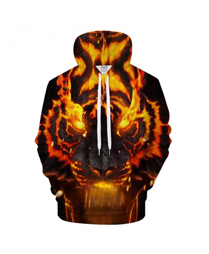 Fire Tiger Men Hoodies Sweatshirts Mens Hoody Anime Tracksuit 3d Printing Pullover Streetwear Coat Hip Hop Drop Ship