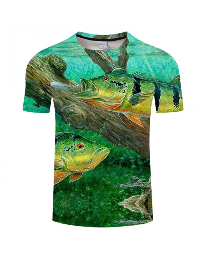Fish Spit Bullet 3D Print T Shirt Men tshirt Summer Casual Slim Men 2021 New Short Sleeve O-neck Tops&Tee Drop Ship