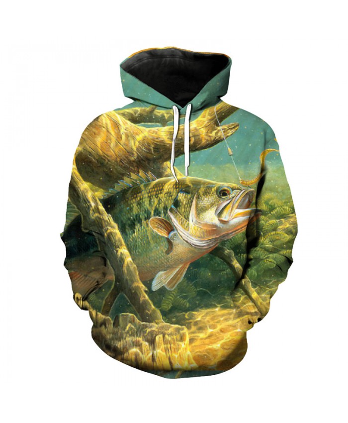 Fish series fashion hooded sweatshirt 3d pullover Men Women Casual Pullover Sportswear