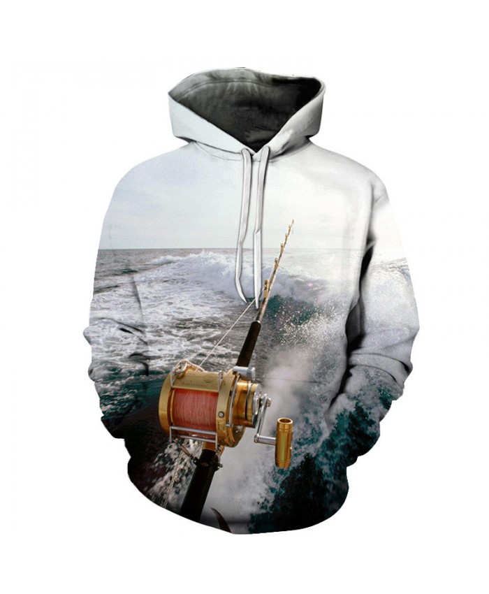 Fishing rod Print Hoodies 3d Anime Men Hoodies Male Sweatshirts Women Brand Pullover Fashion Tracksuits Drop Ship