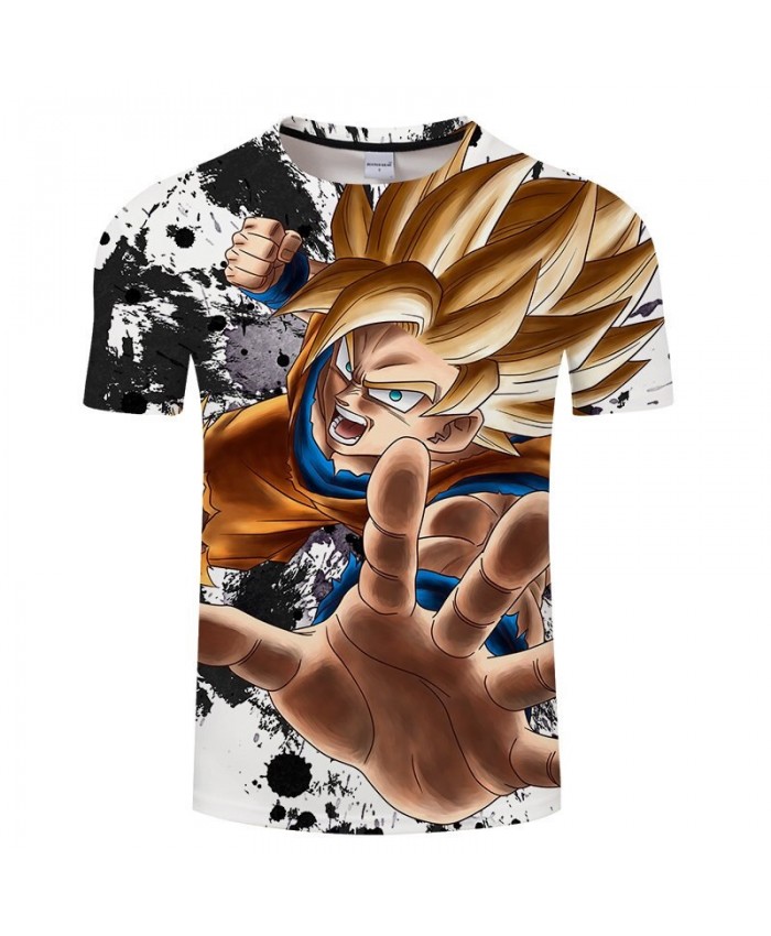 Five Fingers Open Cartoon Goku Dragon Ball 3D Print Men tshirt Anime Casual Short Sleeve Male O-neck Drop Ship