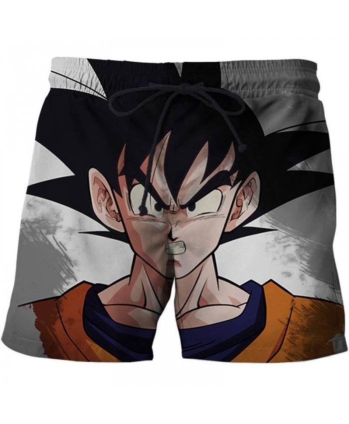 Five Senses Erect Dragon Ball Men Anime 3D Stone Printed Beach Shorts Summer Male Quick Dry Breathable Board Shorts